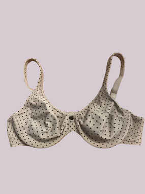 Bali taupe and Black Polka Dot Underwire Bra